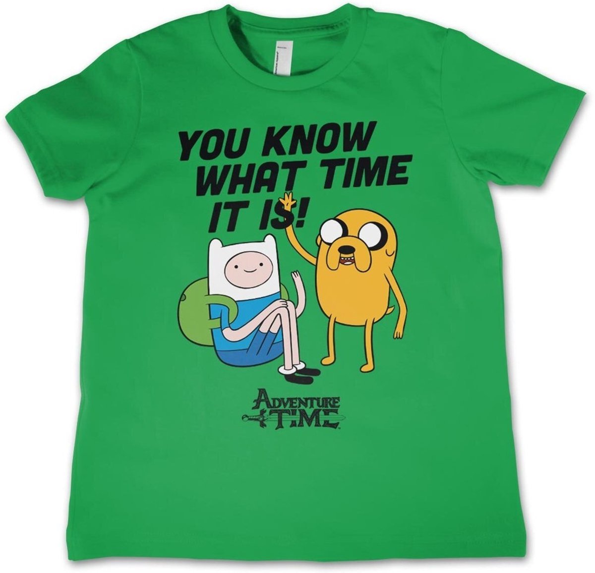 It'S Adventure Time -kinder-T-shirt Groen