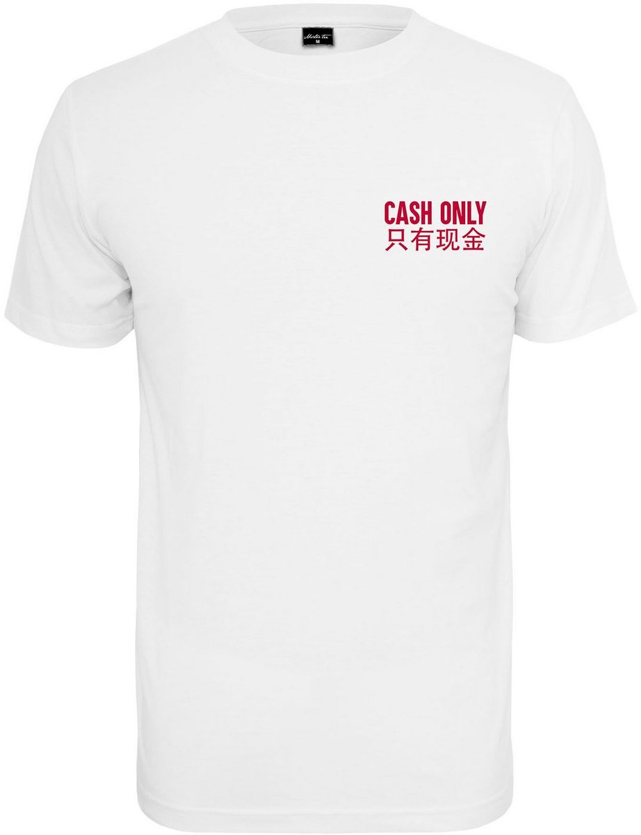 Mister Tee T-shirt Cash Only Tee Wit
