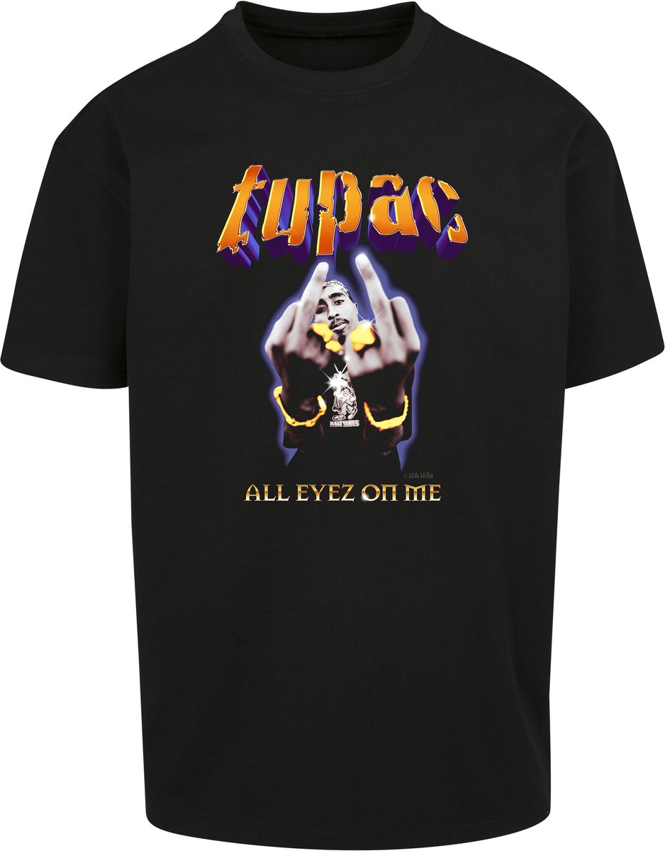Mister Tee Tupac Thug Passion Oversize Heren T-shirt XS Zwart