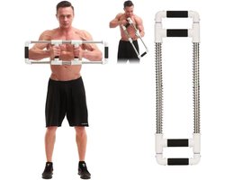 Push Down Bar Machine - Borst Expander - Armtrainer - Weerstandsveer Fitnessapparaat - Bovenlichaam Trainer - Draagbaar Fitness Toestel - Home Workout - Reiskit - Krachttraining - Borstspier Trainer - Schouder Arm Rug Oefeningen 20KG Sterk – Vrouwen)
