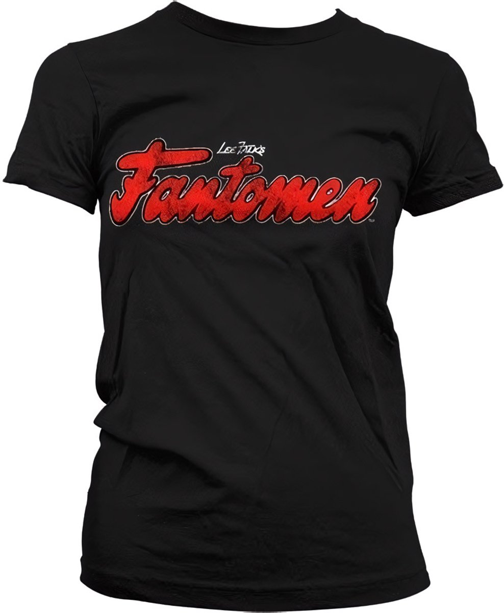 The Phantom Dames Tshirt -L- Distressed Logo Zwart