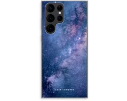 Hoesje geschikt voor Samsung Galaxy S22 Ultra hoesje - Nebula - Soft Cover Telefoonhoesje - Bescherming aan alle Kanten en Schermrand