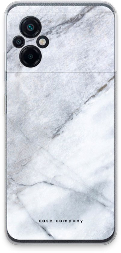 Case Company® - Coque Xiaomi Poco M5 - Marbre Witte - Coque Souple pour Téléphone - Protection sur Tous les Côtés et Bord de l'Écran