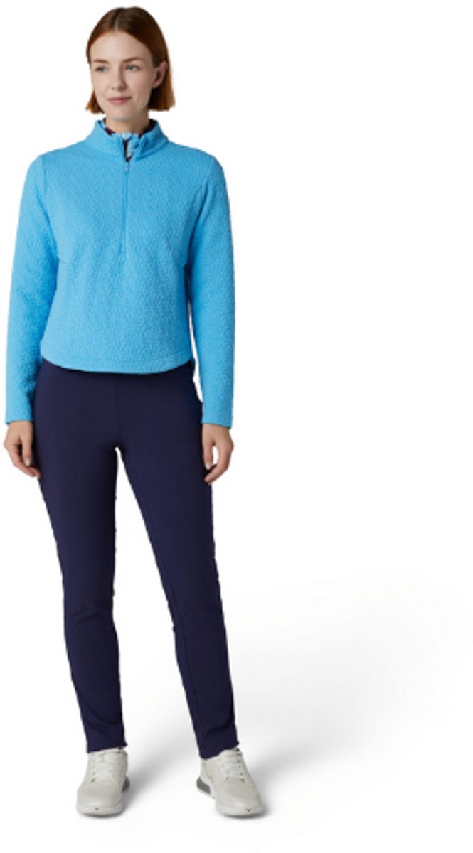 Callaway 1/2 Zip Quilted Knit Pullover Dames Licht Blauw van Callaway — afbeelding 3