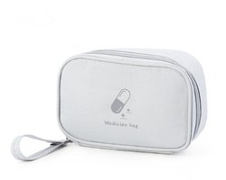 Medicijnentasje – Compact Medicatie Opbergtas – Organizer Voor Pillen & Tabletten – Reistas Voor Medicijnen – Handige Medicatiehouder – Grijs