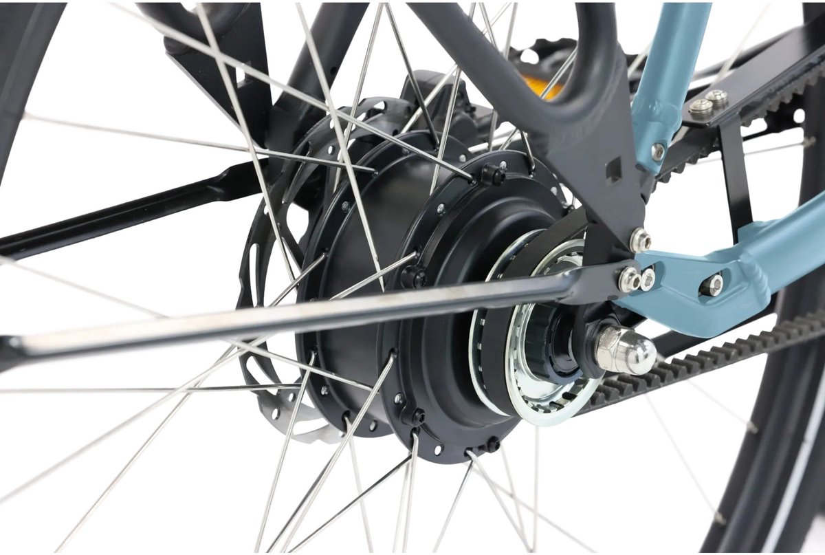 Popal Royl1 Elektrische Fiets - E-bike 28 Inch - Damesfiets 53 cm - Hydraulische schijfrem - 360 Wh Accu - Blauwgroen – foto 4