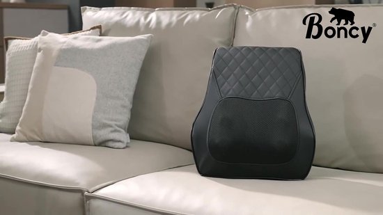 Boncy® Massage Apparaat - Nekmassage & Rugmassage Kussen - Shiatsu Massagekussen met Warmte Functie - Massageapparaten Nek - Rug Apparaten