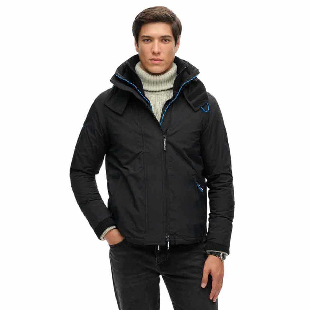 Superdry Pop Arctic Windcheater Jas S Man Zwart