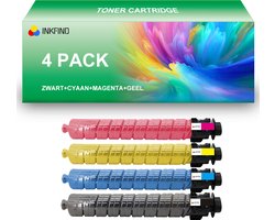 INKFIND MP C2503 C2003 C2004 C2504 (841925-841926-841927-841928) tonercartridge multipack van 4 stuks (Zwart+Cyaan+Magenta+Geel)… - 4-pack BK/C/M/Y