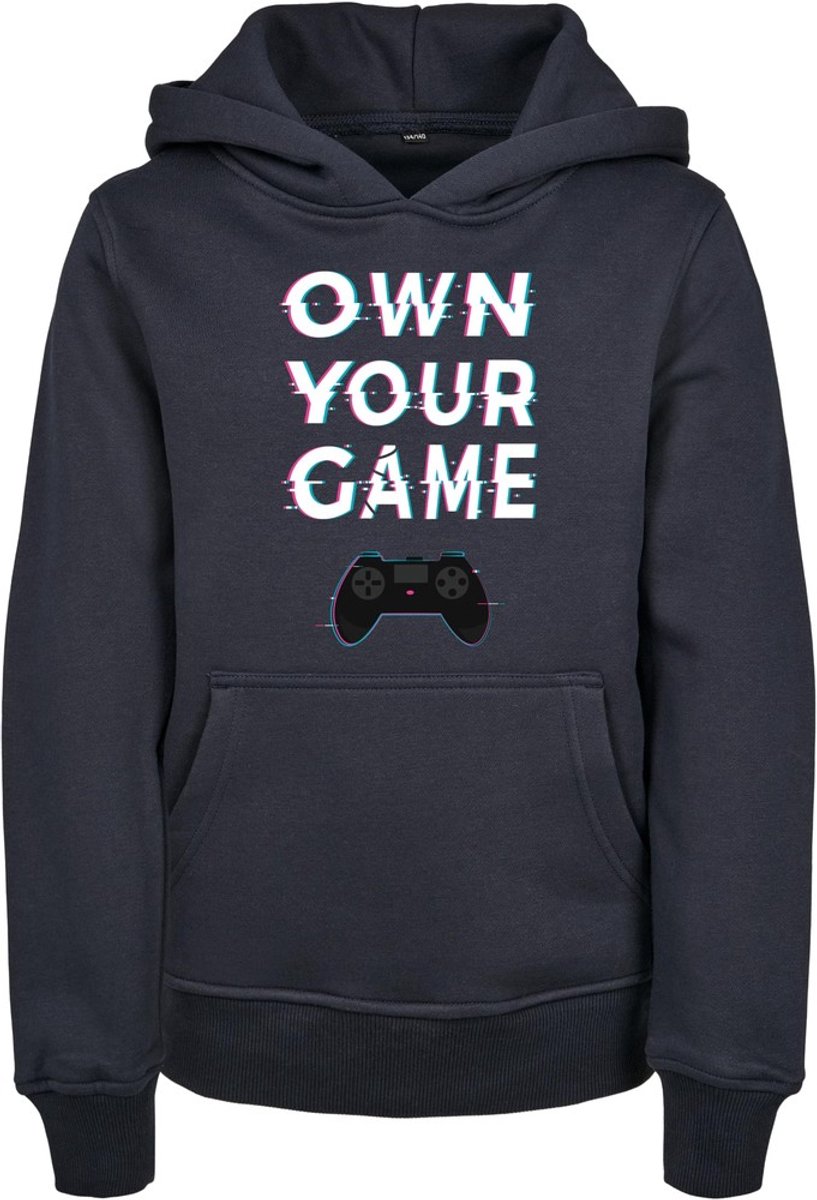 Mister Tee Own Your Game Kinder hoodie/trui Kids 110/116 Donkerblauw