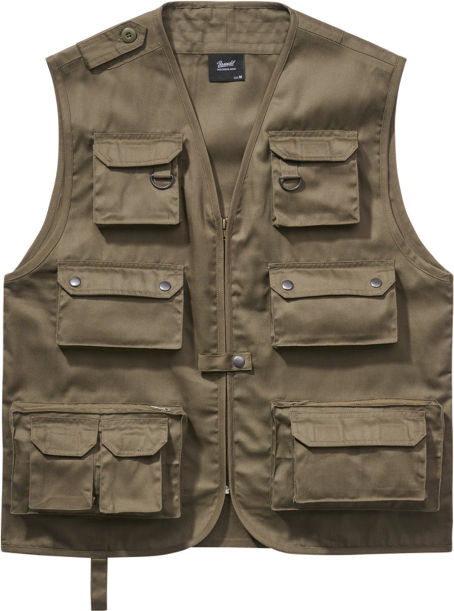Brandit Multiple pocket Jacht vest Groen