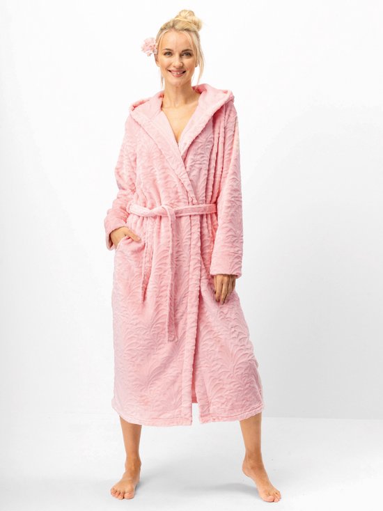PUTUO Lange Warme Badjas Voor Vrouwen – Fluffy Fleece Kamerjas Voor De Winter