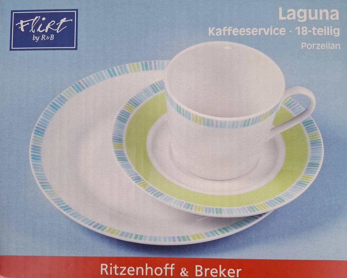 Ritzenhoff & Breker Laguna koffieservies 18 delig porselein