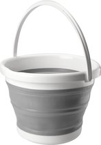 Opvouwbare Emmer - Inklapbare Siliconen Bucket Met Ophangoog - Ideaal Voor Thuis/Travel/Camping - 5 Liter