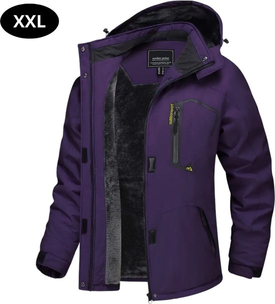 Nivard Skipak - SkiBroek - Skijas - Ski Suit - Wintersport - Dames - 2-Delig - Paars - Maat XXL