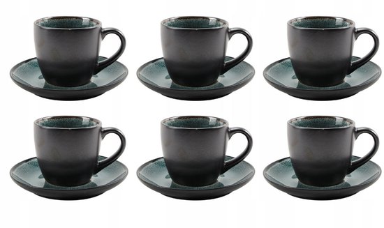 Dutch Kitchen - Service à café Leros 12 pièces - Set tasse et soucoupe - 6 personnes