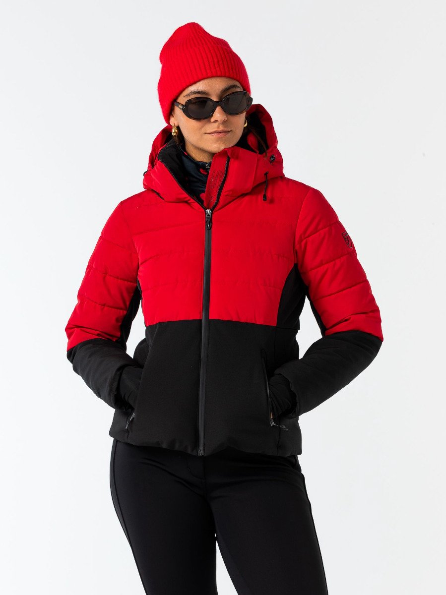 FALCON riley jacket Ski jack dames Rood