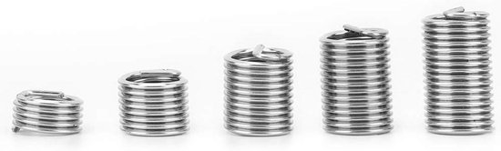 Foto: Allecto plus reparatieset schroefdraad 100 stuks m7 x 1 roestvrij staal intern bevestigingsset