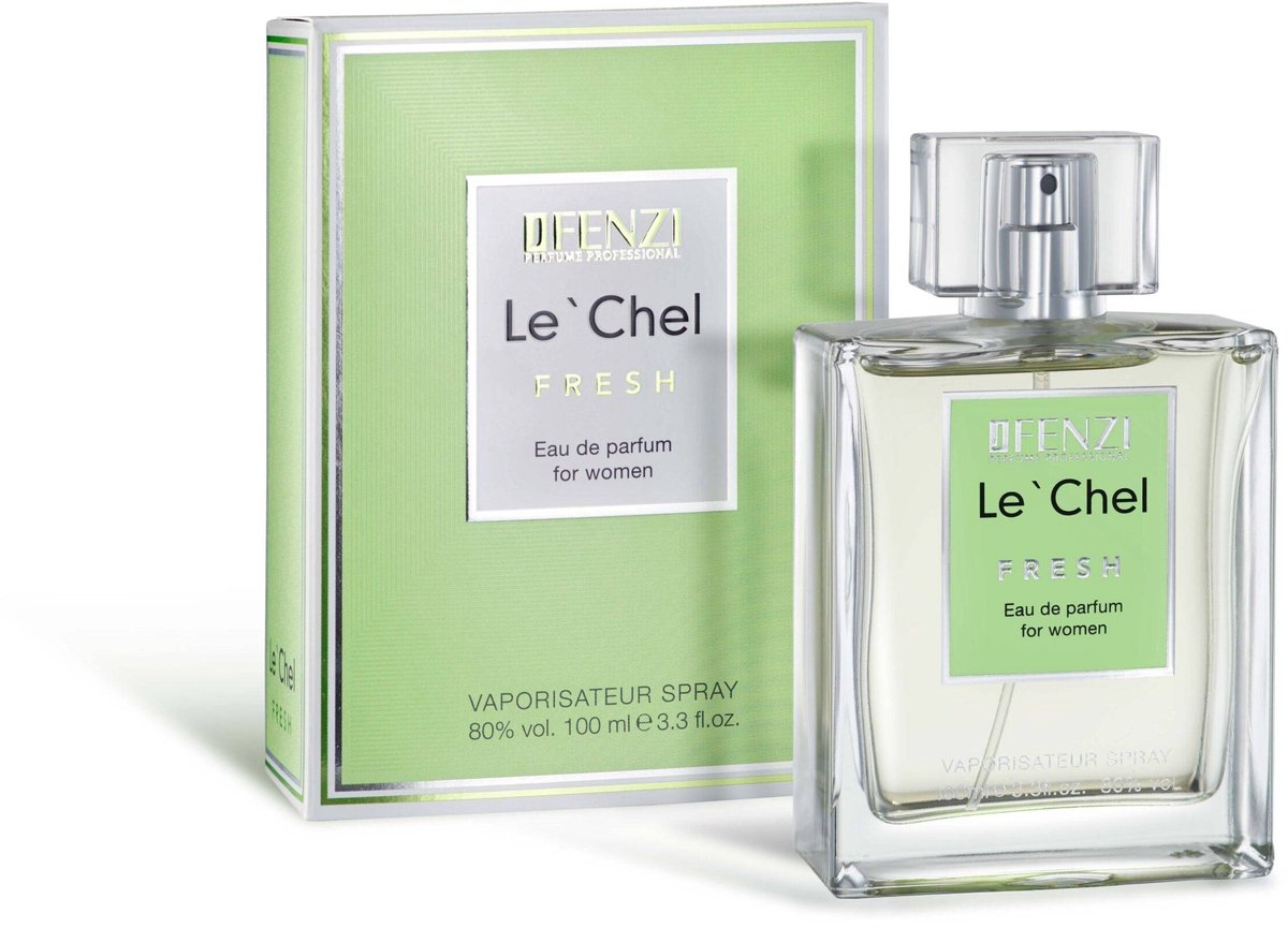Bloemige Chypre merkgeur voor dames - JFenzi - Le’ Chel Fresh - Eau de Parfum - 80% - 100ml ✮✮✮✮✮ - Cadeau Tip !