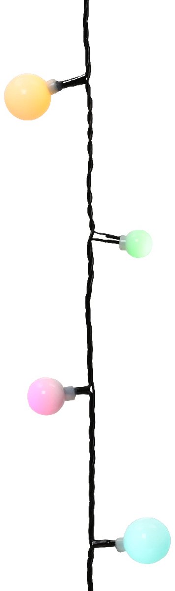 Lumineo - LED cherry lights l9m zwrt/soft mlt kerst