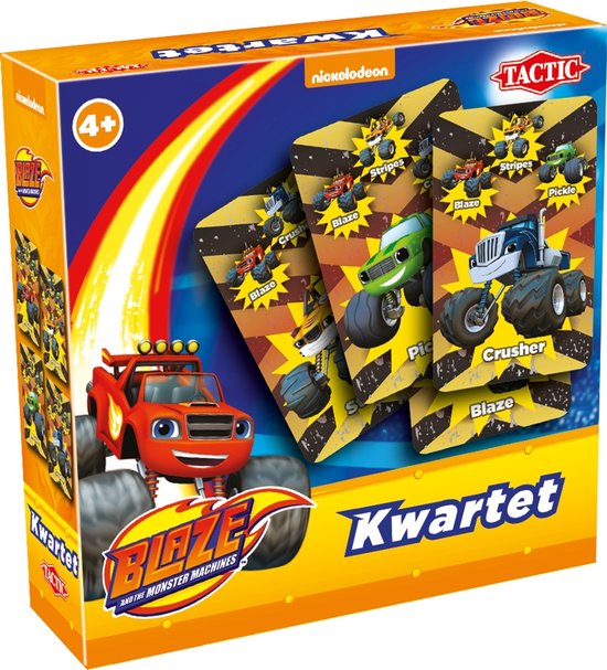 Tactic Blaze Kwartet – Kaartspel – Kinderspel – Vanaf 4 jaar – 2-4 spelers