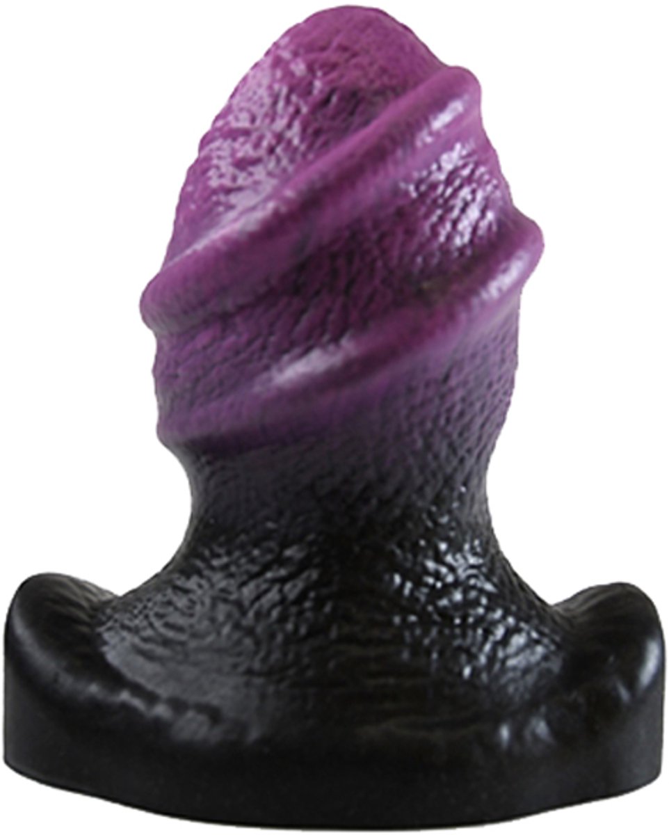 HellHound Sphinx Buttplug - Black Purple - Large