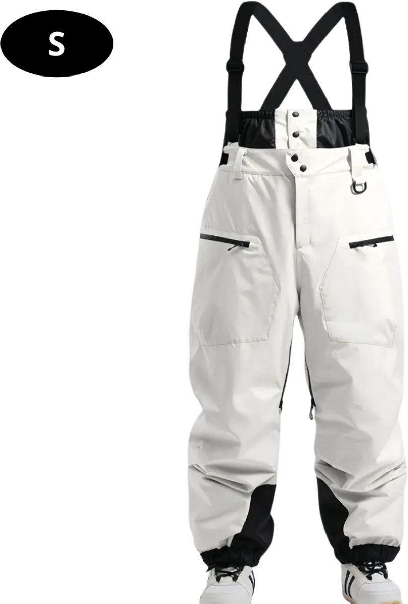 Nivard Skibroek Skipak Snowboard Broek Winterbroek Sneeuwbroek Dames Wintersport Beige