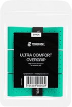 TigrePadel - Overgrip - Grip - Griptape - Ultra Comfort - Padel - Overgrip tennis - Overgrip padel - Turquoise - 3 stuks