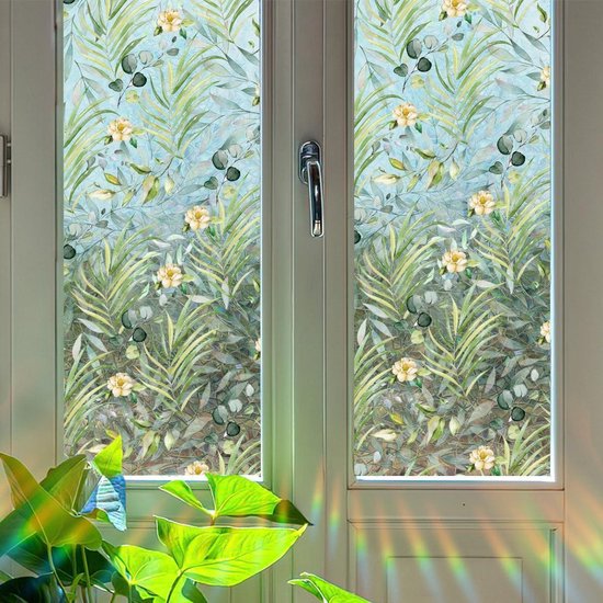 DIY: Glas-in-lood raamfolie voor een look-a-like glas-in-loodraam