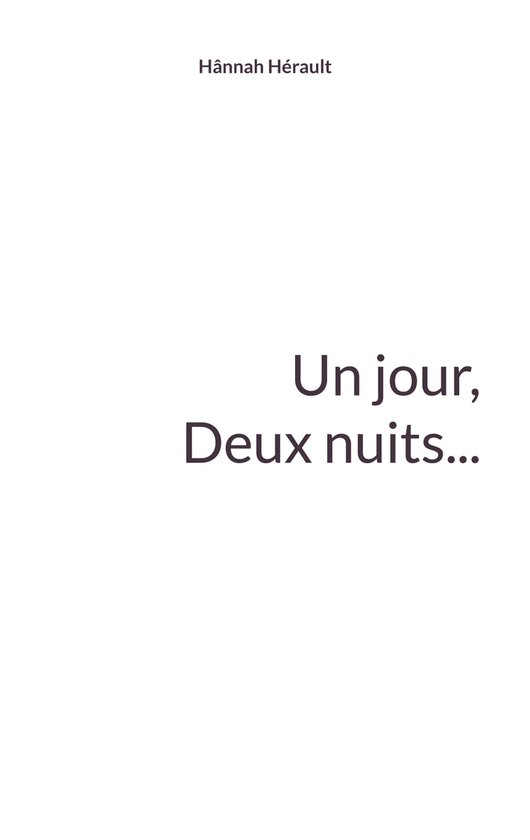 Un jour, deux nuits... - cover