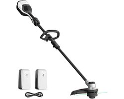 Litheli U20 Borstelloze Grastrimmer - Incl. 2x 2.0Ah accu's - Gazontrimmer & Bosmaaier - 35 cm maaibreedte