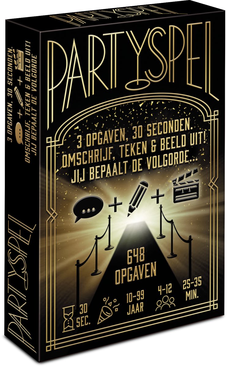 COMBI-DEAL: PARTYSPEL - Editie #1 - Kaartspel - Pocketformaat Party en Raadspel / Tekenspel / Uitbeeldspel met 648 opgaven; omschrijven, tekenen en uitbeelden! + Letters - Kaartspel - snel woordspel / associatiespel / reactiespel (NL+UK+DE+FR+IT+ES) — cadeau in Partyspellen - foto 7