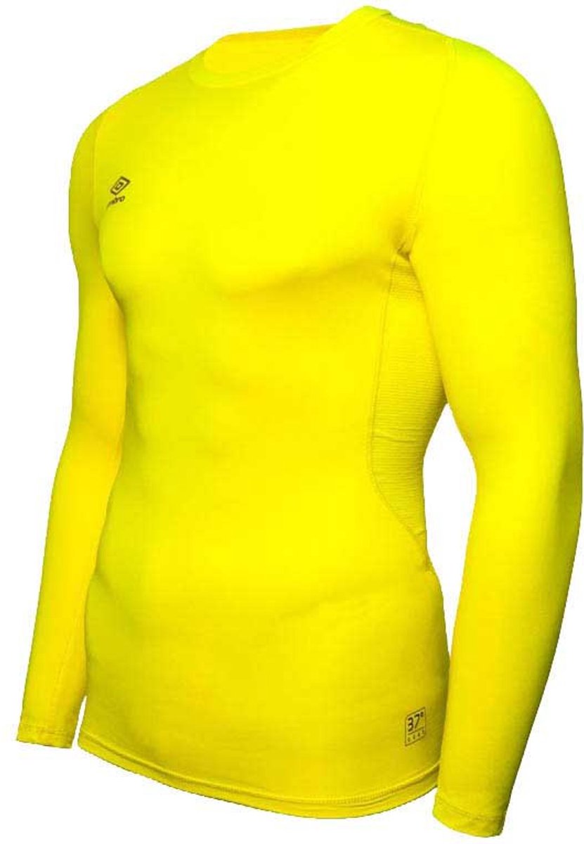 Umbro Core Crew Lange Mouwen Basislaag Geel S Man