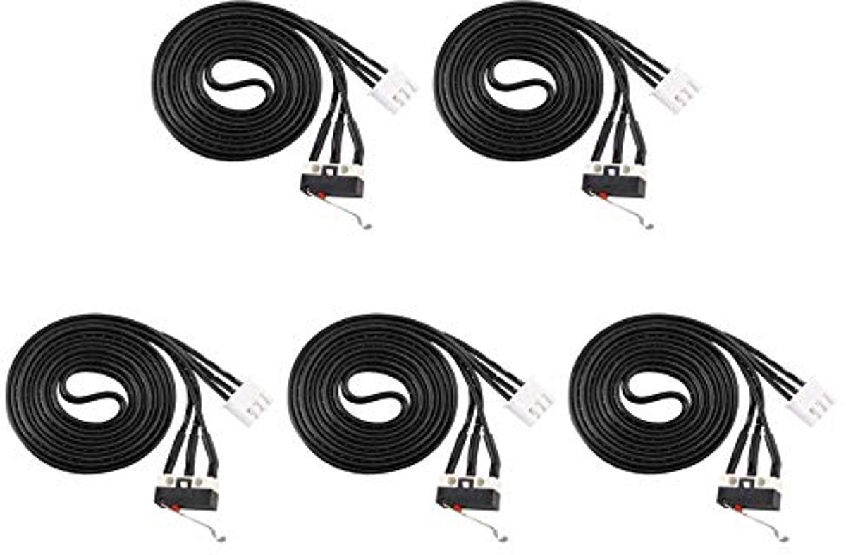 5 Stuks Mechanische Limit Endstop Module voor 3D Printer met 80 cm Connector Kabel