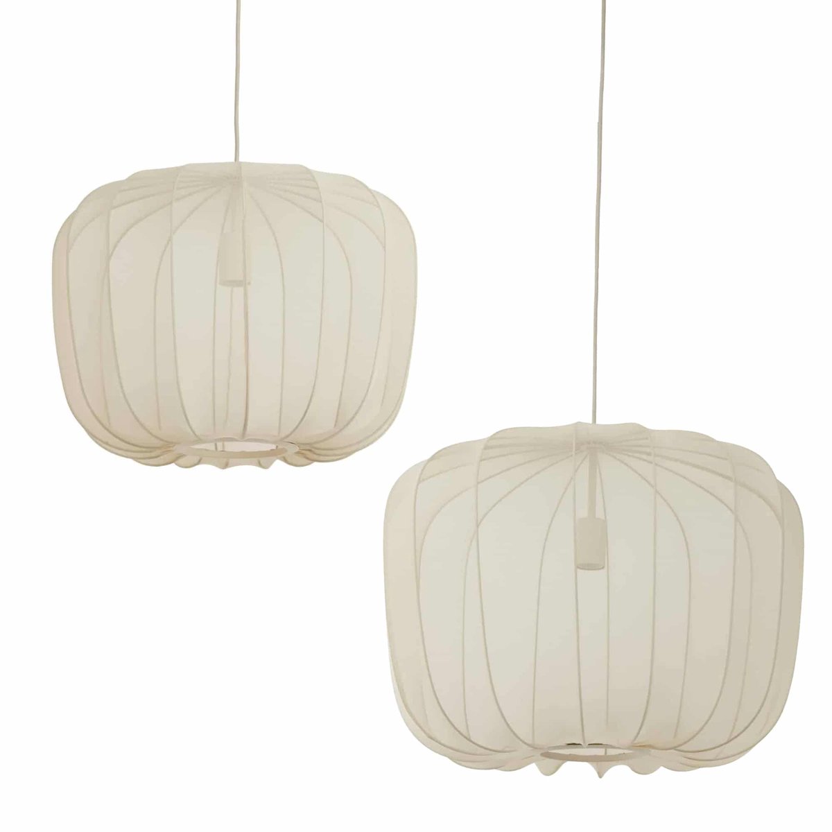 Light & Living Hanglamp Plumeria - Zand - Set Ø50+Ø60cm - Modern - Hanglampen Eetkamer, Slaapkamer, Woonkamer