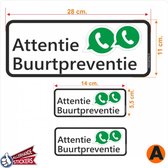 Buurtpreventie stickers WhatsApp model A. 3 stickers