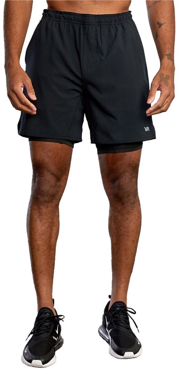Rvca 2 In 1 T Short Zwembroek Zwart S Man