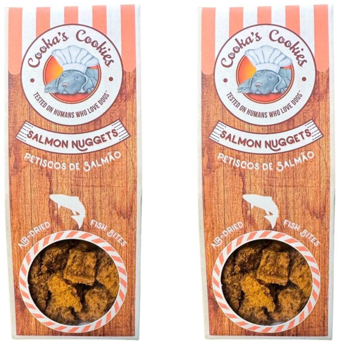 Cooka Cookie's - 100% Natuurlijke Hondensnacks - Verse Zalm-2-PACK- Voordeel set