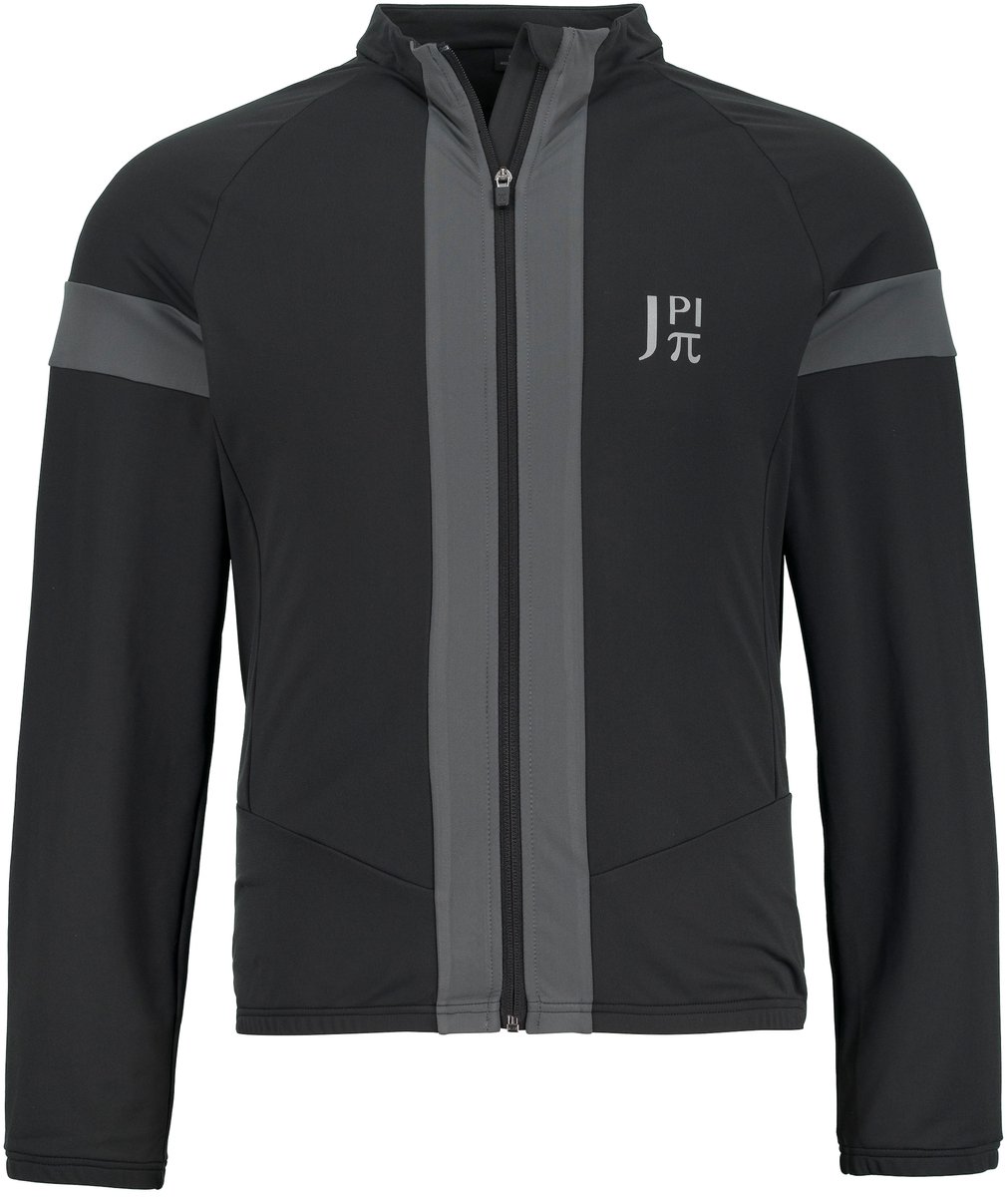 JAY-PI - Heren - Softshell jas FLEXNAMIC® bikewear binnenkant fleece zipper - Zwart - Maat XXL