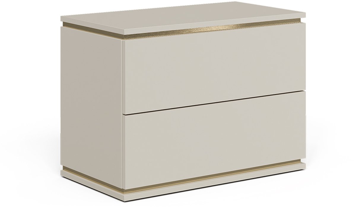 Vicco Linette Nachtkastje – 66 x 48.6 cm met laden Kasjmier