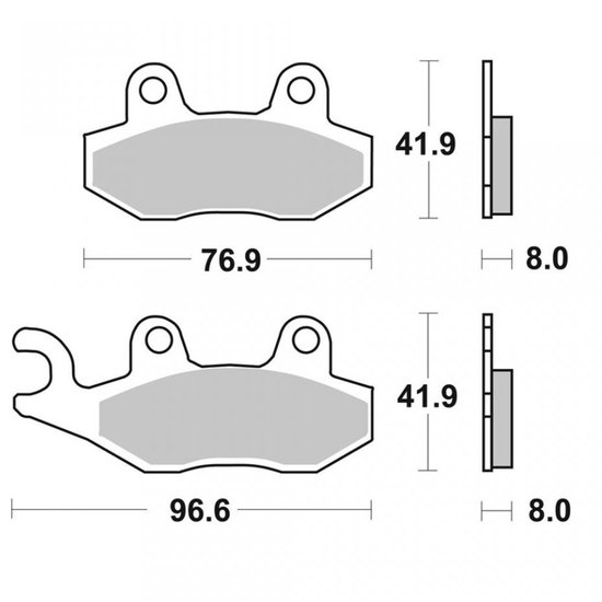 Plaquette de frein Brembo pour Moto Triumph 1050 Sprint GT 2011 à 2016 AR Neuf