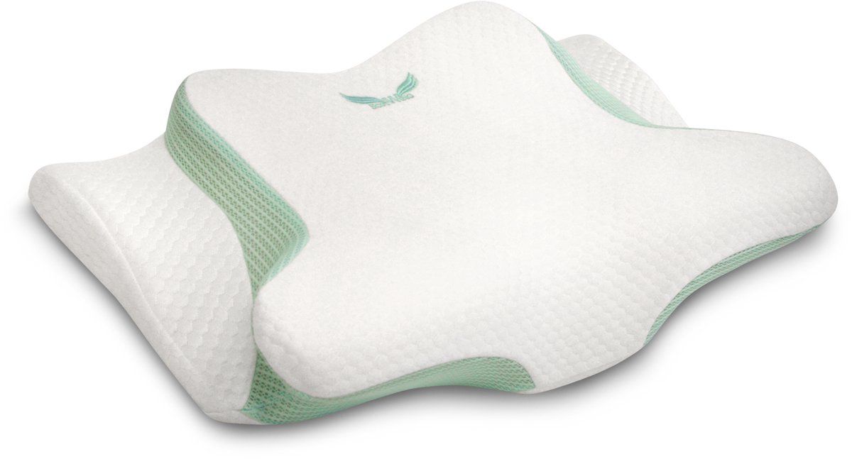 Cloudy Dream SoftWing Pillow® Ergonomisch Hoofdkussen - Hoofdkussen 32x68x14cm - Verkoelend Hoofdkussen - Memory Foam Kussen