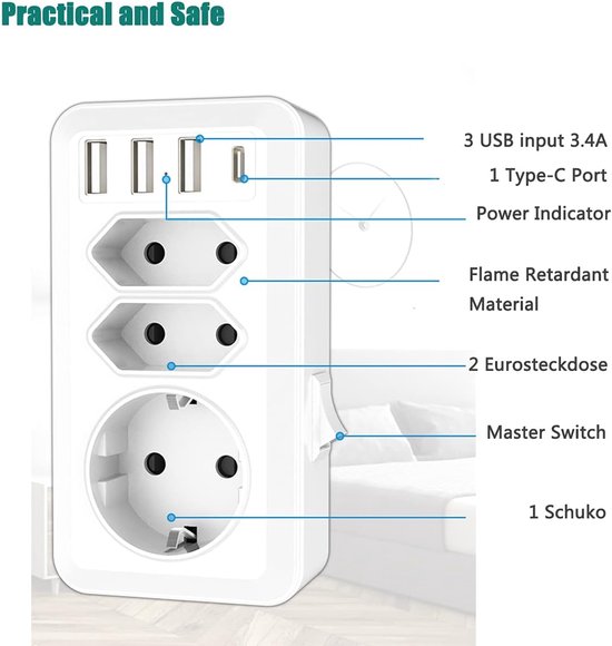 JUNG wandcontactdoos penaarde Safety met USB type C LS990 messing antiek