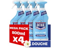 Antikal Douche Express Spray Witte Bloem - 4 X 800ML - Zonder Spoelen
