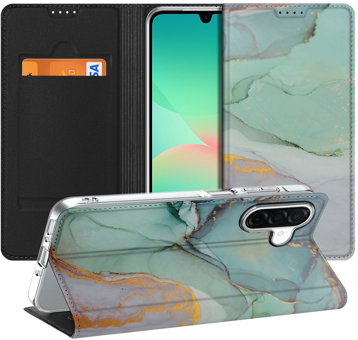 Bookcase voor Samsung Galaxy A26 Watercolor Mix