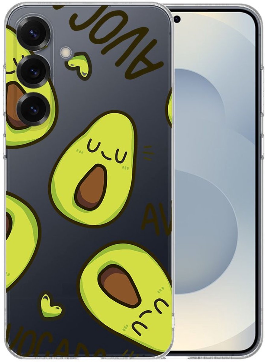 TPU Hoesje Samsung Galaxy S25 Plus - Avocado Singing Backcover