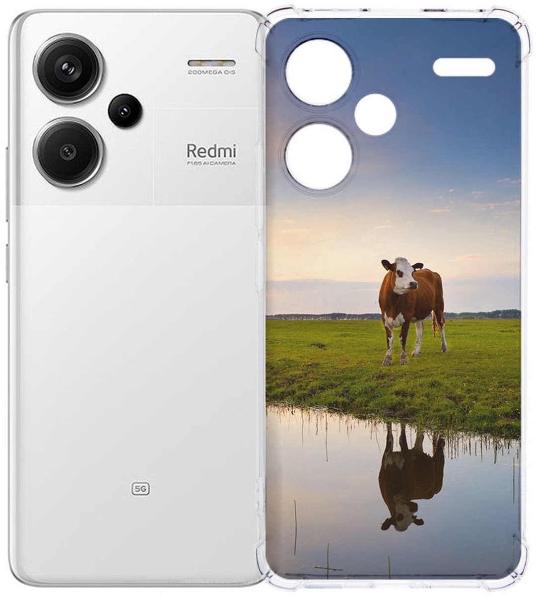 Xiaomi Redmi 13 Pro Plus Hoesje - Koe TPU Antishock