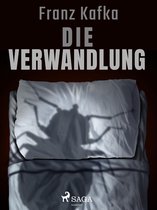 De schaduw van een grote insect op een wit kussen met de tekst 'Franz Kafka Die Verwandlung'.