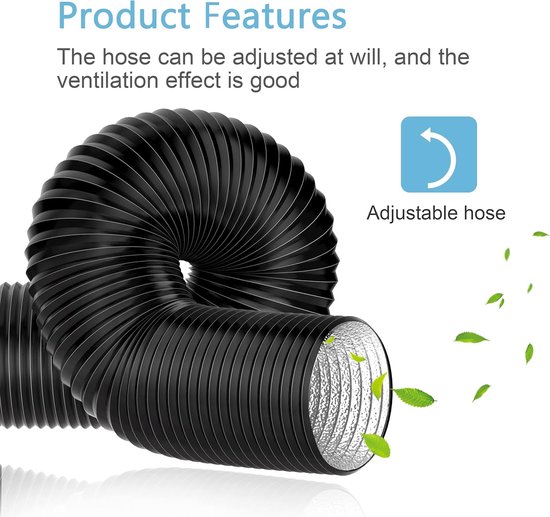 5 M/16 FT PVC Flexibele Slangslang Voor Afzuigventilator Met Een Diameter Van 300 Mm 12 Inch 5 M/16 FT PVC Flexibele Slangslang Voor Afzuigventilator Met Een Diameter Van 300 Mm 12 Inch