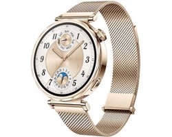 HUAWEI WATCH GT5 41mm Milanees Goudkleurig Horlogeband - Verbeterd 24/7 gezondheidsbeheer - Tot 2 weken batterijduur - Compatibel met iOS & Android